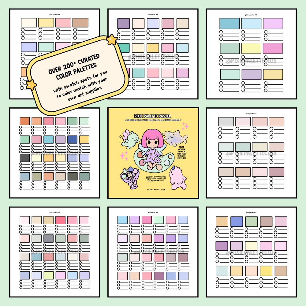 Pixie Palette Pastel Color Palette Book