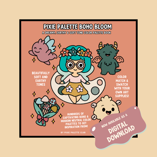 Pixie Palette Boho Bloom Color Palette Book