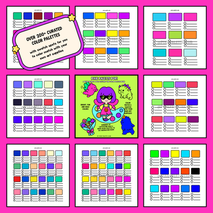 Pixie Palette Pop Bold & Neon Color Palette Book